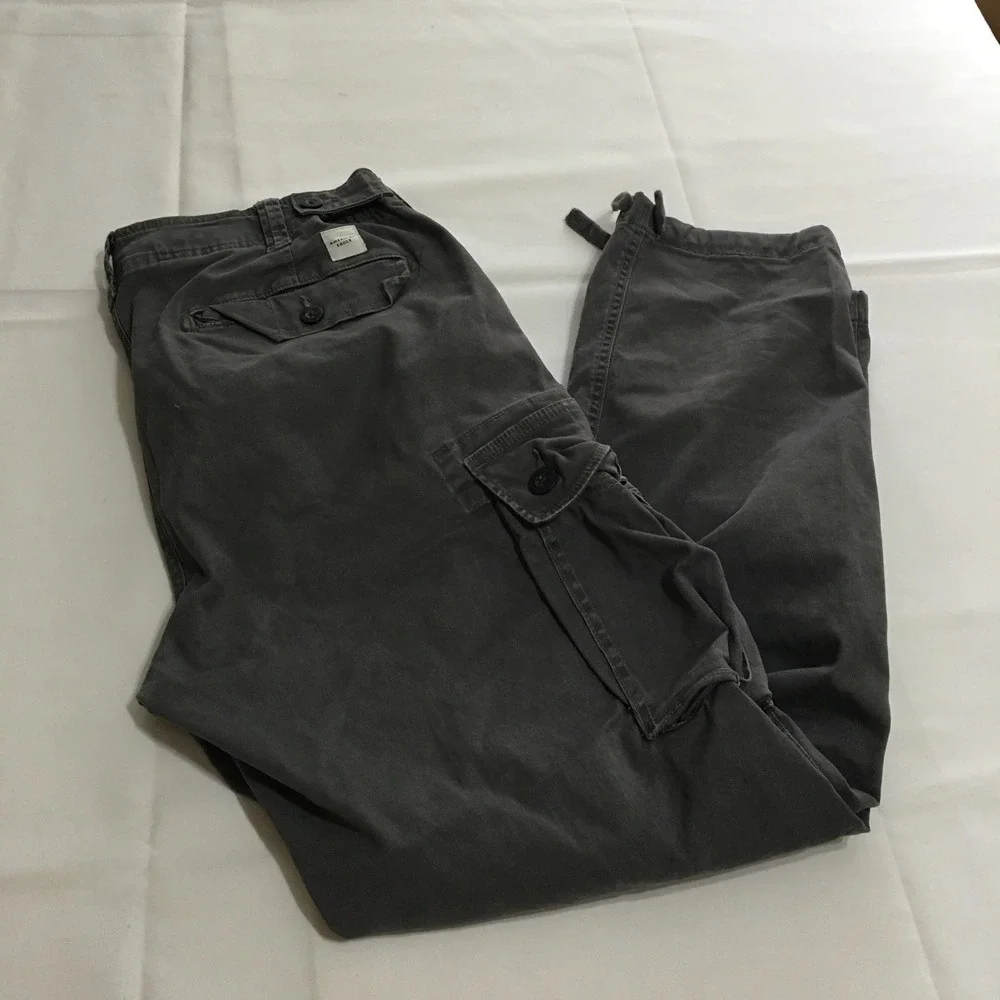 American Eagle Cargo Pants Mens 32x32 Gray Flex Straight Leg